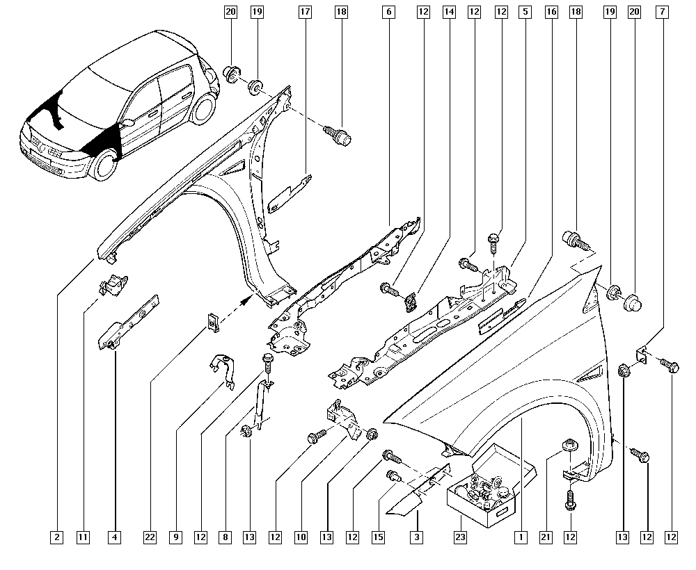 RENAULT 7701477186 - Lokasuoja inparts.fi