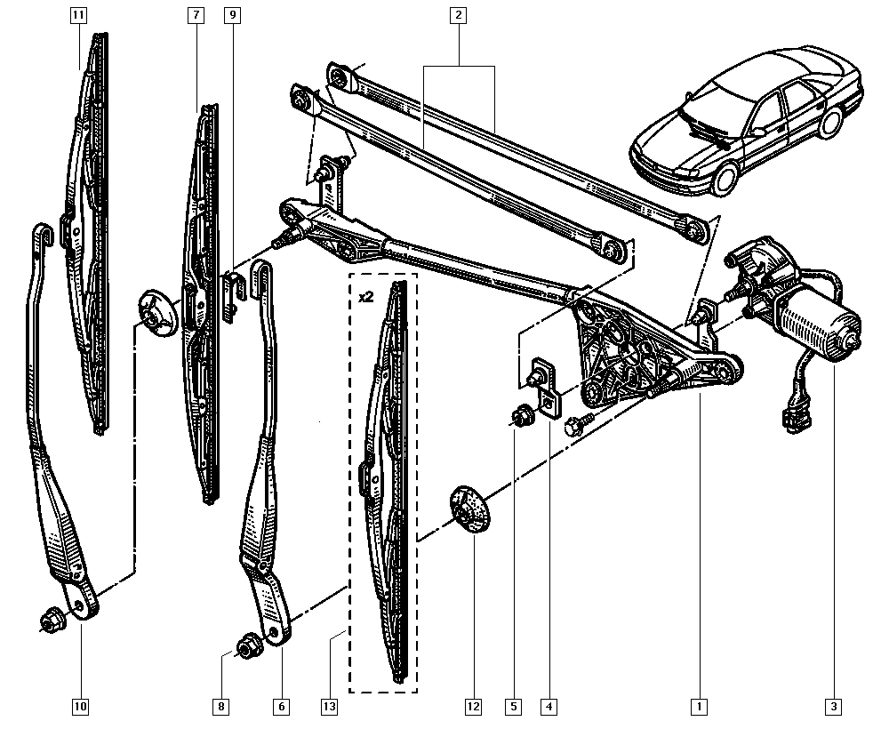 RENAULT 7701040501 - Pyyhkijänsulka inparts.fi