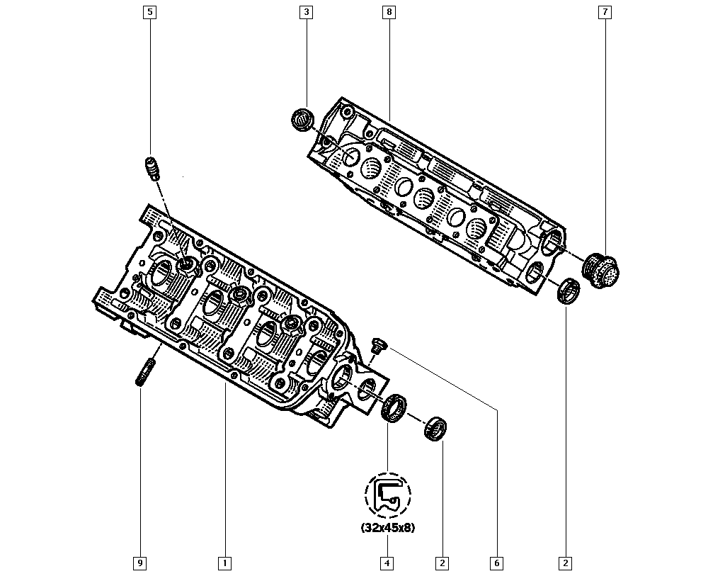 RENAULT 77 00 737 124 - Tiiviste, venttiilivarsi inparts.fi