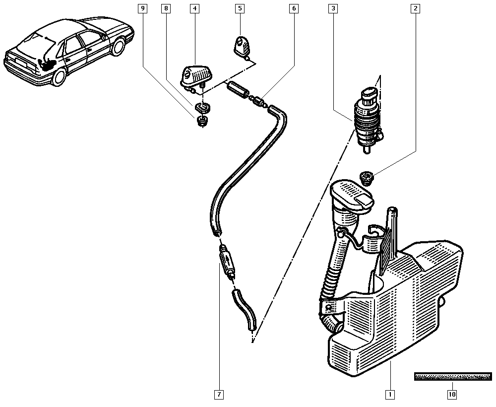 RENAULT 7701206590 - Pesusuutin, lasinpesulaite inparts.fi