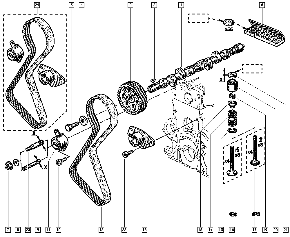 RENAULT 77 01 468 167 - Hammashihnasarja inparts.fi