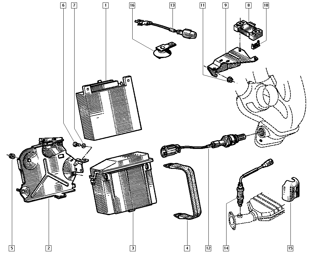 RENAULT 77 00 746 375 - Lambdatunnistin inparts.fi