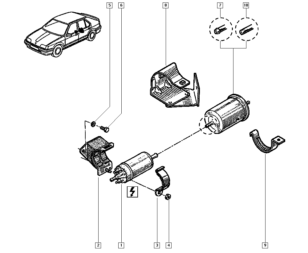 Opel 77 00 855 358 - Polttoainepumppu inparts.fi