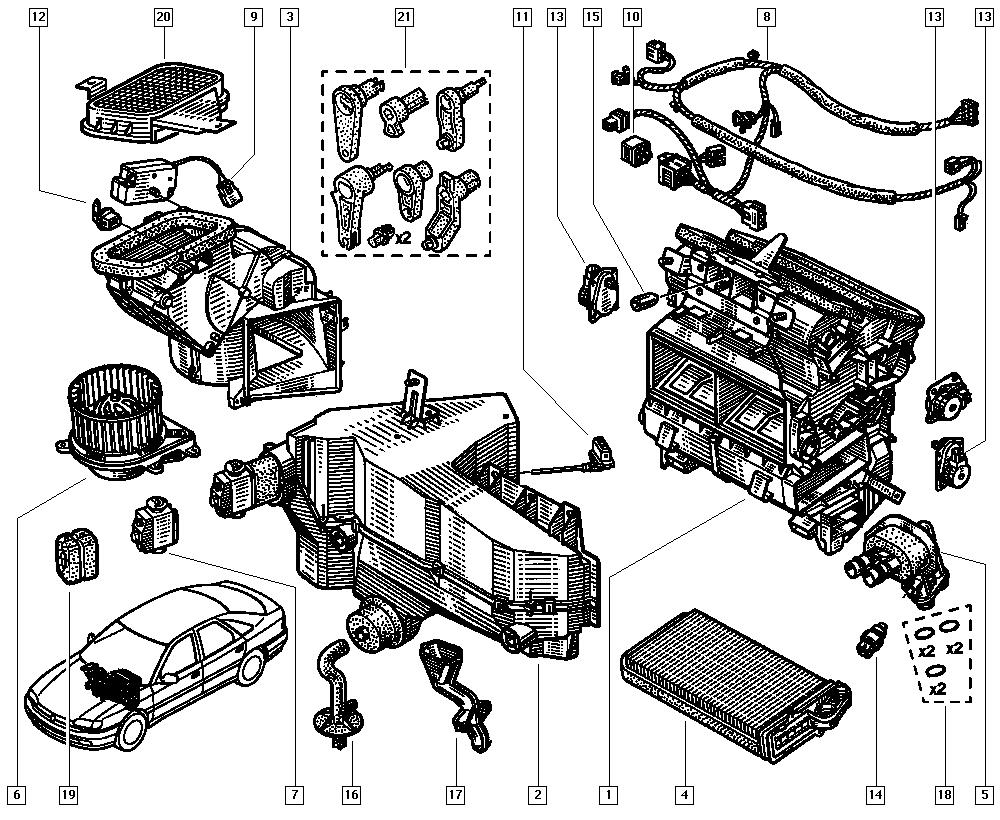 CITROËN 7701041340 - Paisuntaventtiili, ilmastointilaite inparts.fi