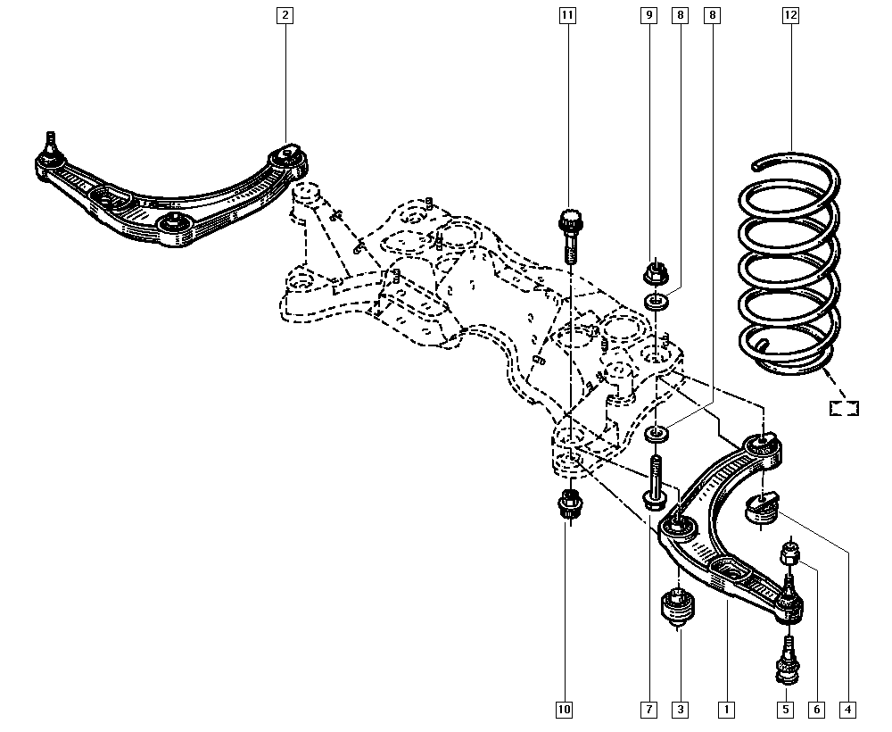 RENAULT 77 00 807 580 - Tukivarsi, pyöräntuenta inparts.fi