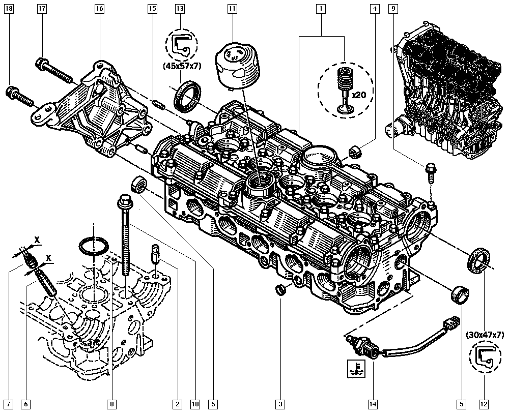 RENAULT 74 39 443 310 - Akselitiiviste, nokka-akseli inparts.fi