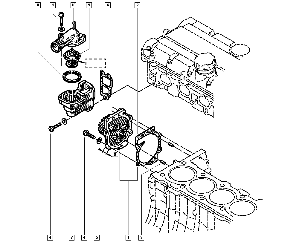 RENAULT 74 38 610 035 - Vesipumppu inparts.fi