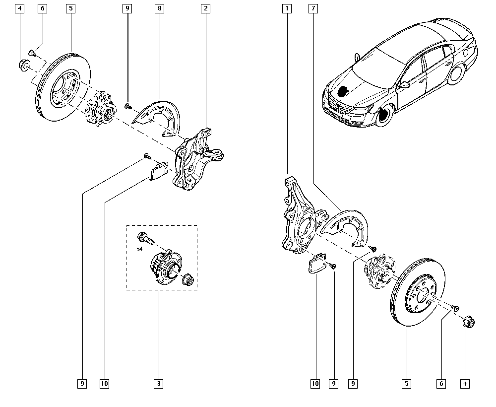 RENAULT 40 21 046 87R - Pyöränlaakerisarja inparts.fi