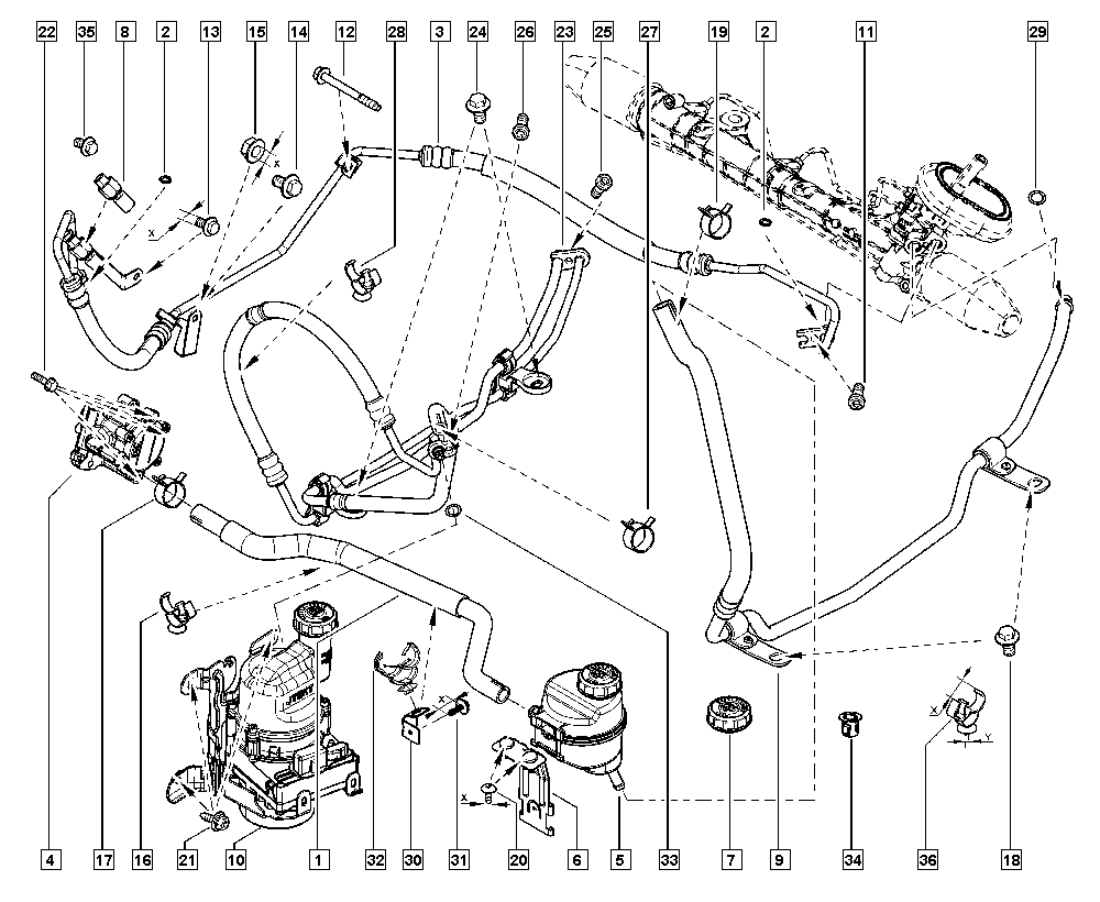 RENAULT 49110 9155R - Hydrauliikkapumppu, ohjaus inparts.fi