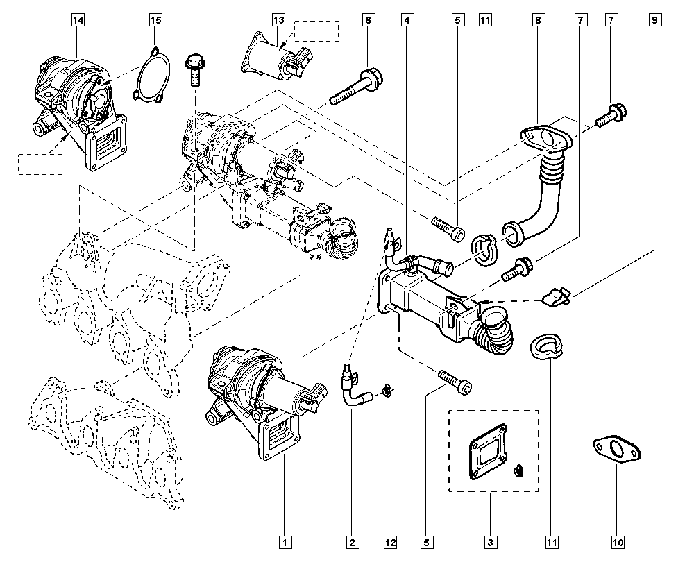 RENAULT 14710-5300R - Venttiili, pakokaasun kierrätys inparts.fi