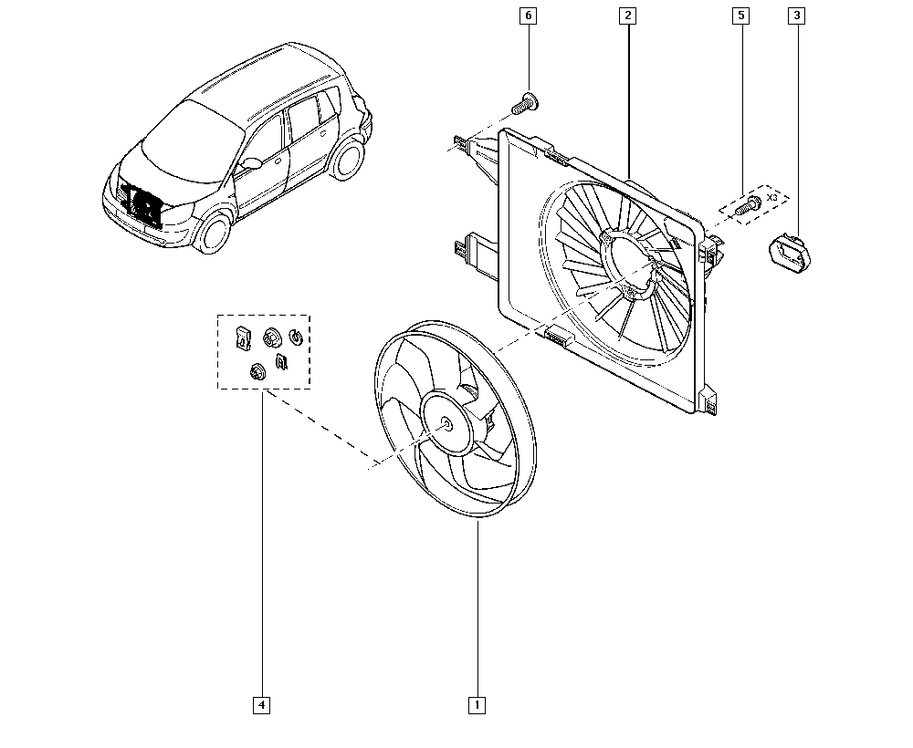 RENAULT 77 01 071 863 - Tuuletin, moottorin jäähdytys inparts.fi