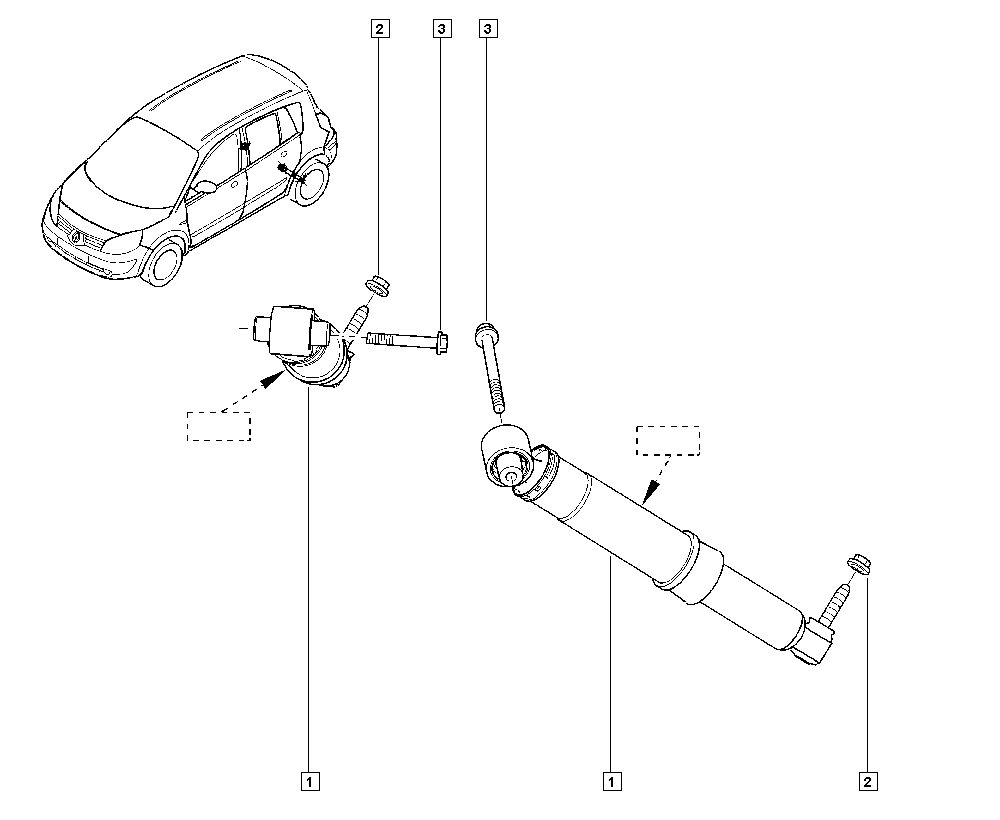 RENAULT 82 00 415 734 - Iskunvaimennin inparts.fi