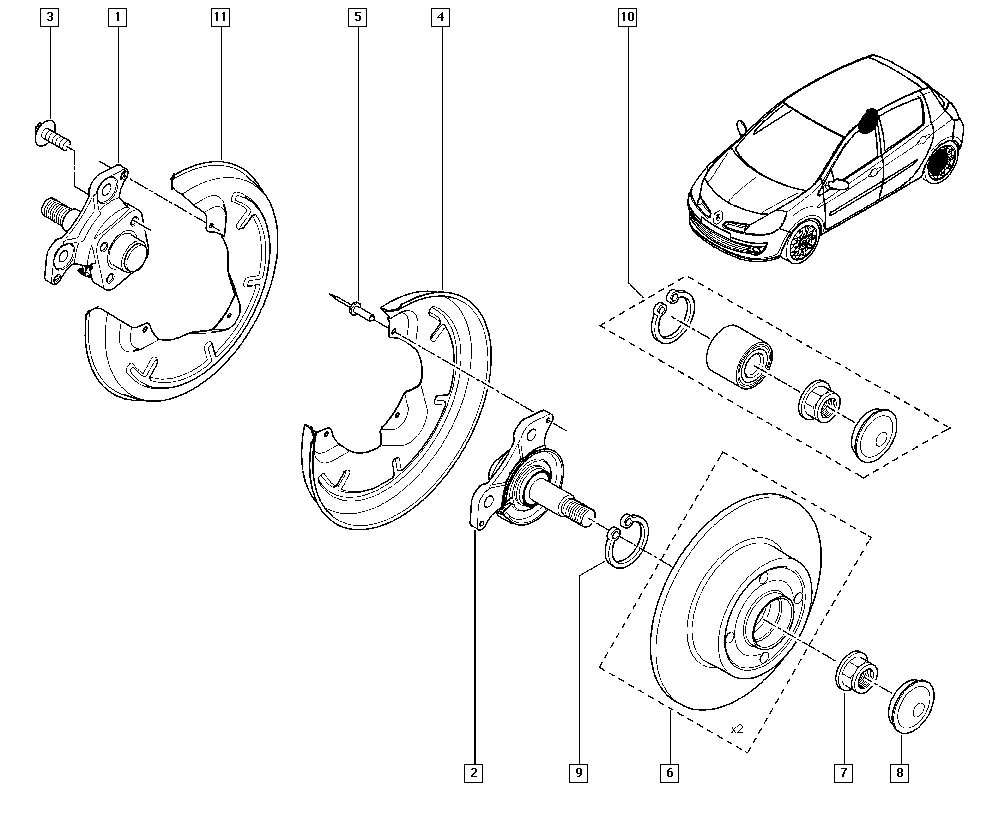 RENAULT 77 01 208 058 - Pyöränlaakerisarja inparts.fi