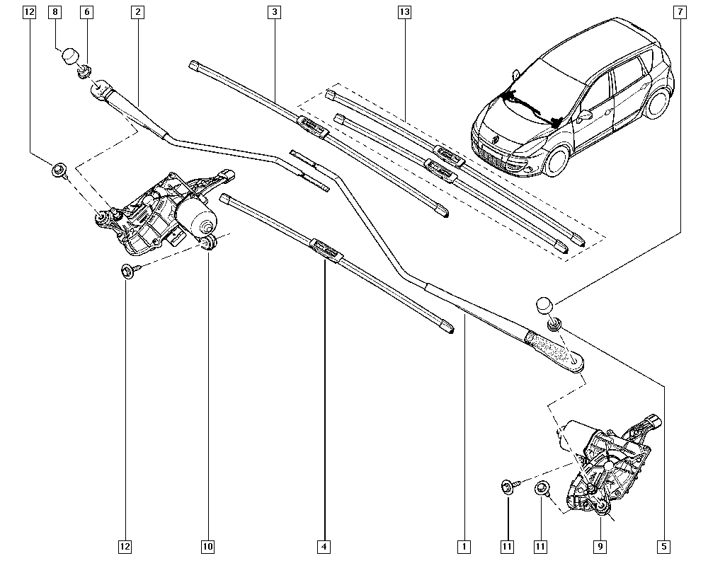 RENAULT 28 89 072 22R - Pyyhkijänsulka inparts.fi