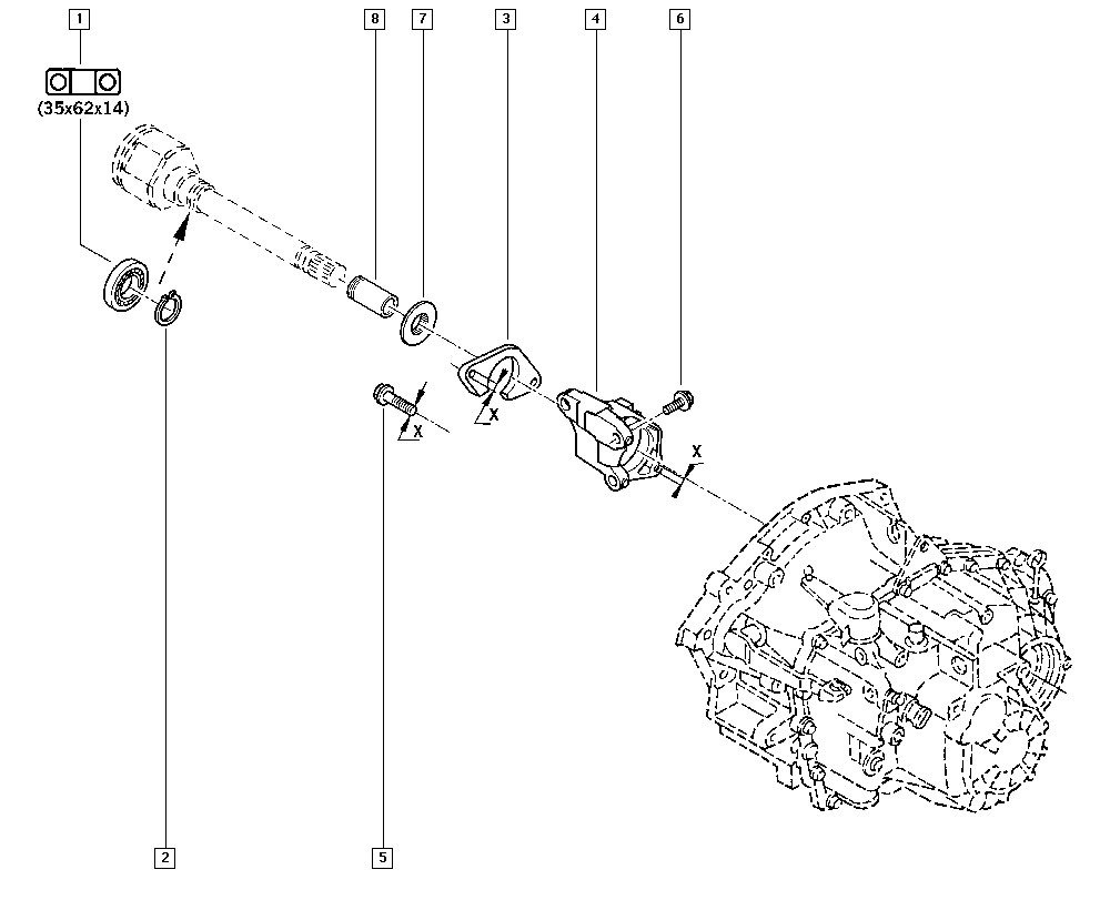 RENAULT 77 01 071 133 - Ripustus, kardaaniakseli inparts.fi