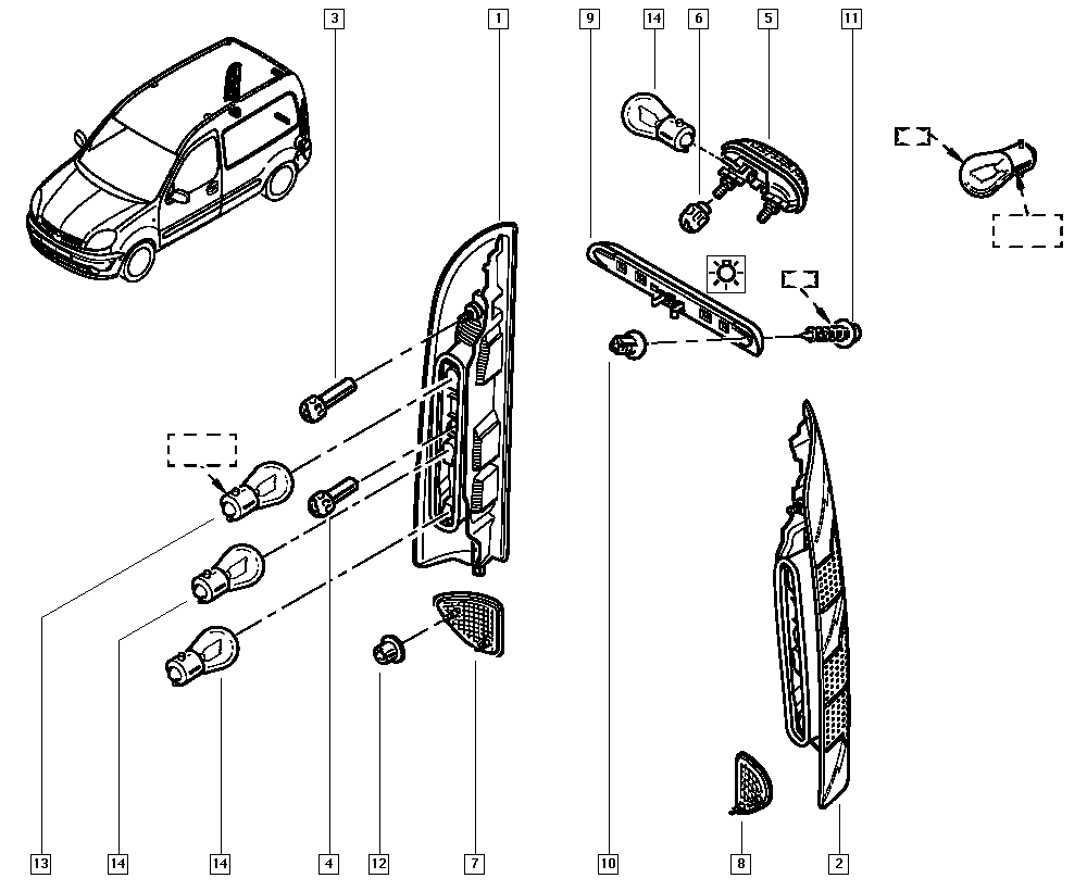 RENAULT 8200103260 - Rekisterivalo, vetokoukku inparts.fi