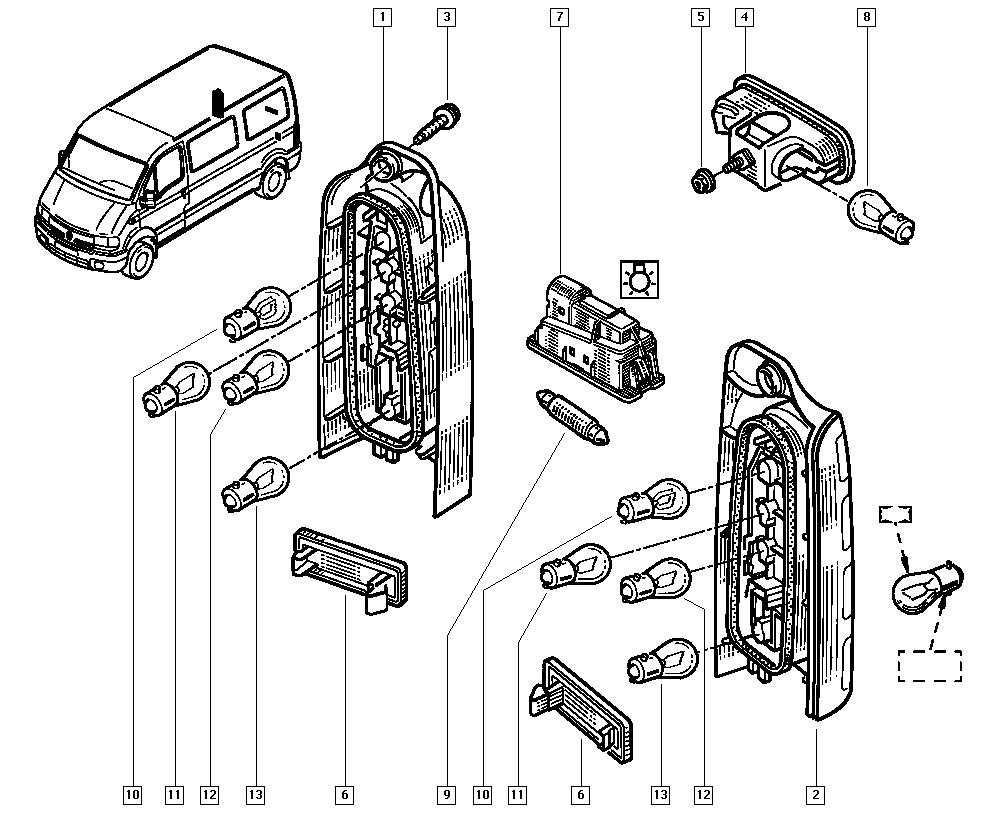 RENAULT 7700352940 - Lisäjarruvalo inparts.fi