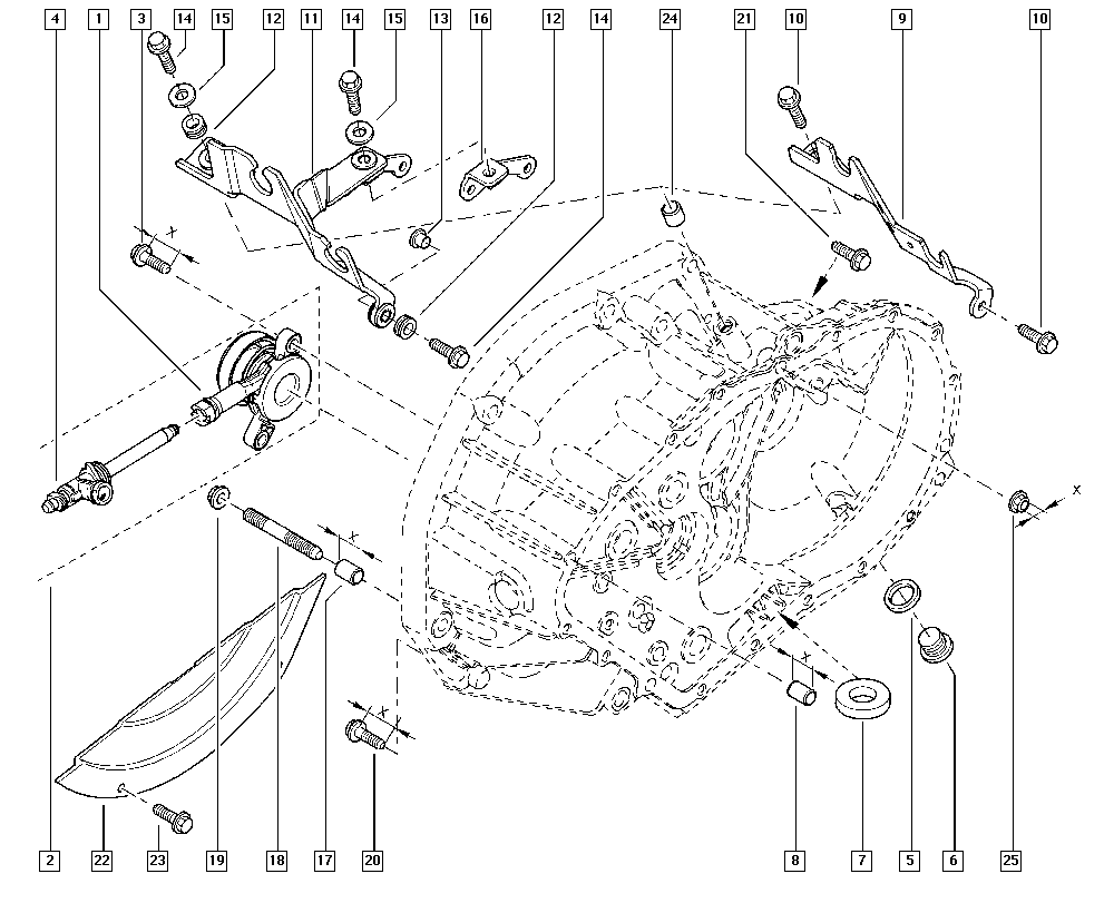 RENAULT 82 01 290 863 - Irroitusmekanismi, kytkin inparts.fi