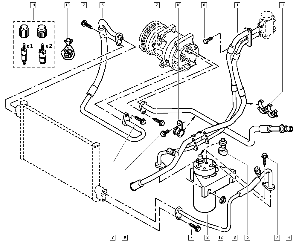 NISSAN 82001-19657 - Kuivain, ilmastointilaite inparts.fi