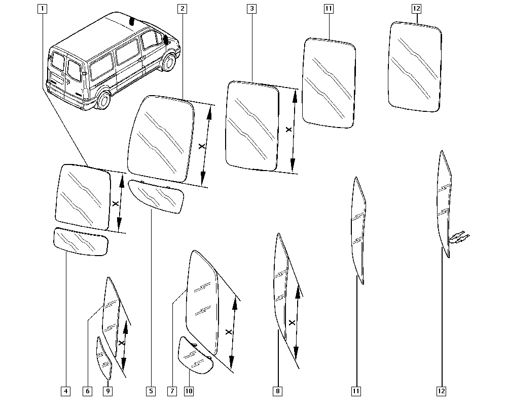 RENAULT 7701057371 - Peililasi, ulkopeili inparts.fi