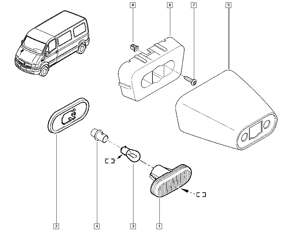 RENAULT 7700822136 - Vilkkuvalo inparts.fi