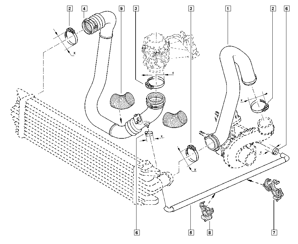 RENAULT 7701407067 - Jäähdyttimen letku inparts.fi