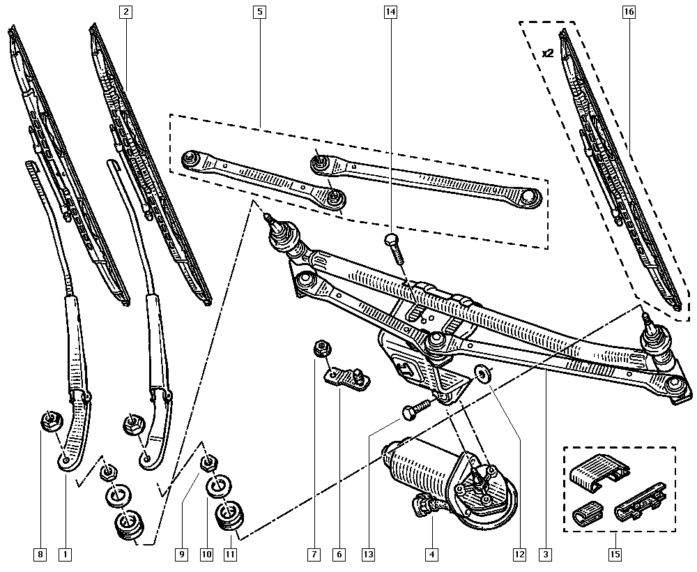 RENAULT 7701051903 - Pyyhkijänsulka inparts.fi