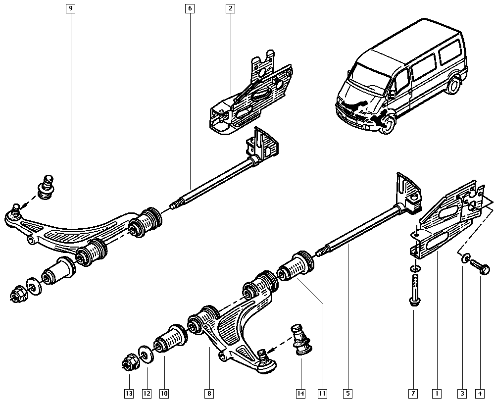 RENAULT 77 00 302 123 - Tukivarren hela inparts.fi