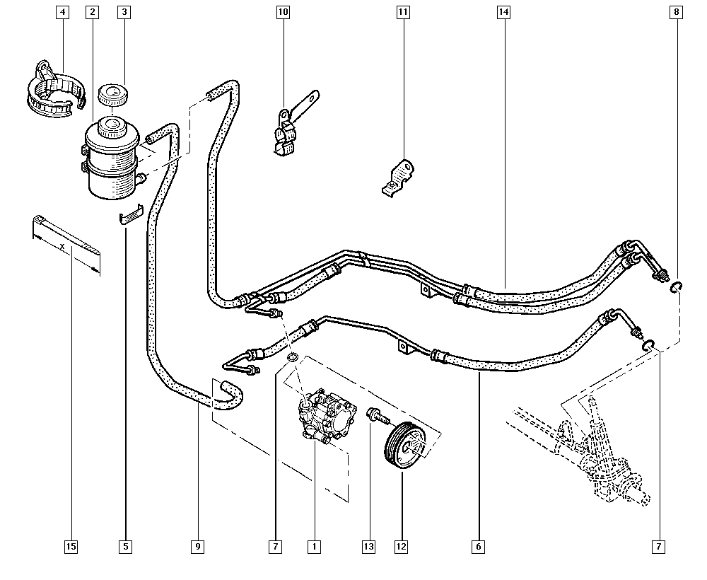 RENAULT 8201 183 788 - Hydrauliikkapumppu, ohjaus inparts.fi