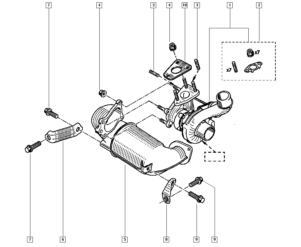 RENAULT 7701473054 - Tiiviste inparts.fi