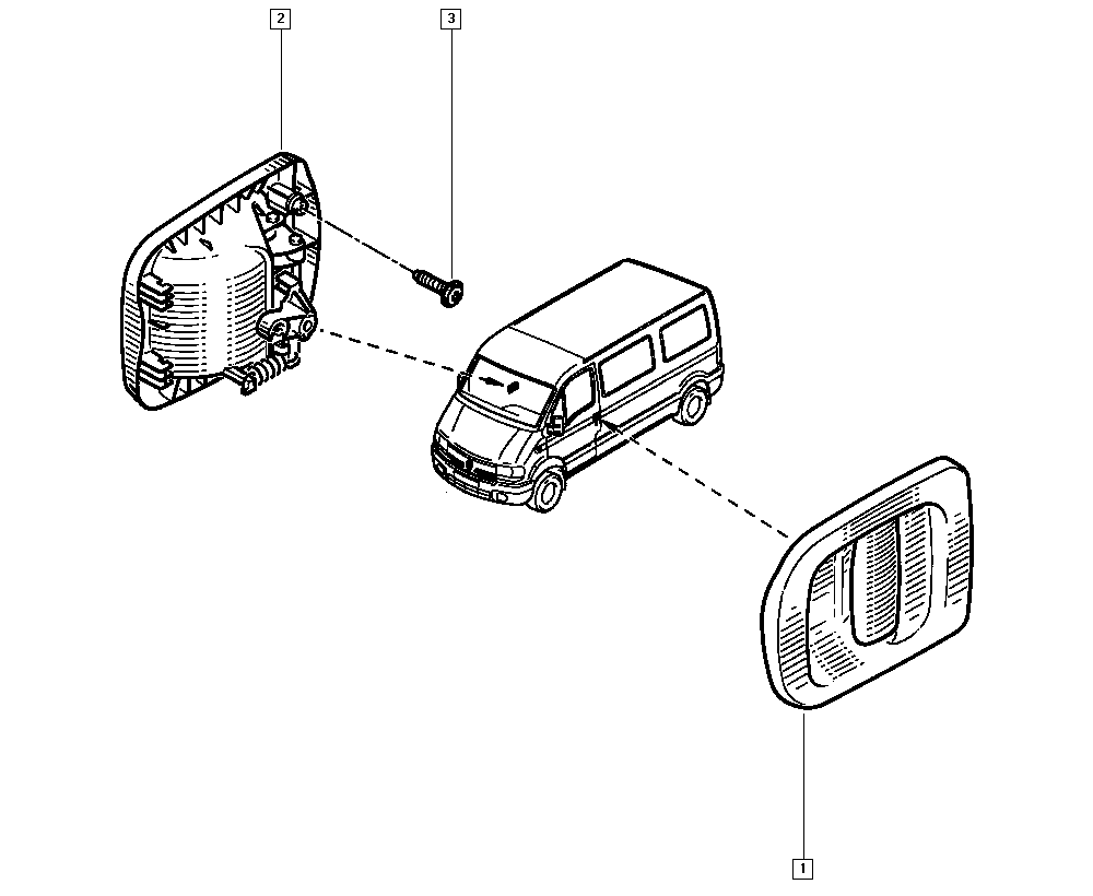 RENAULT 7700 352 489 - Oven kahva inparts.fi