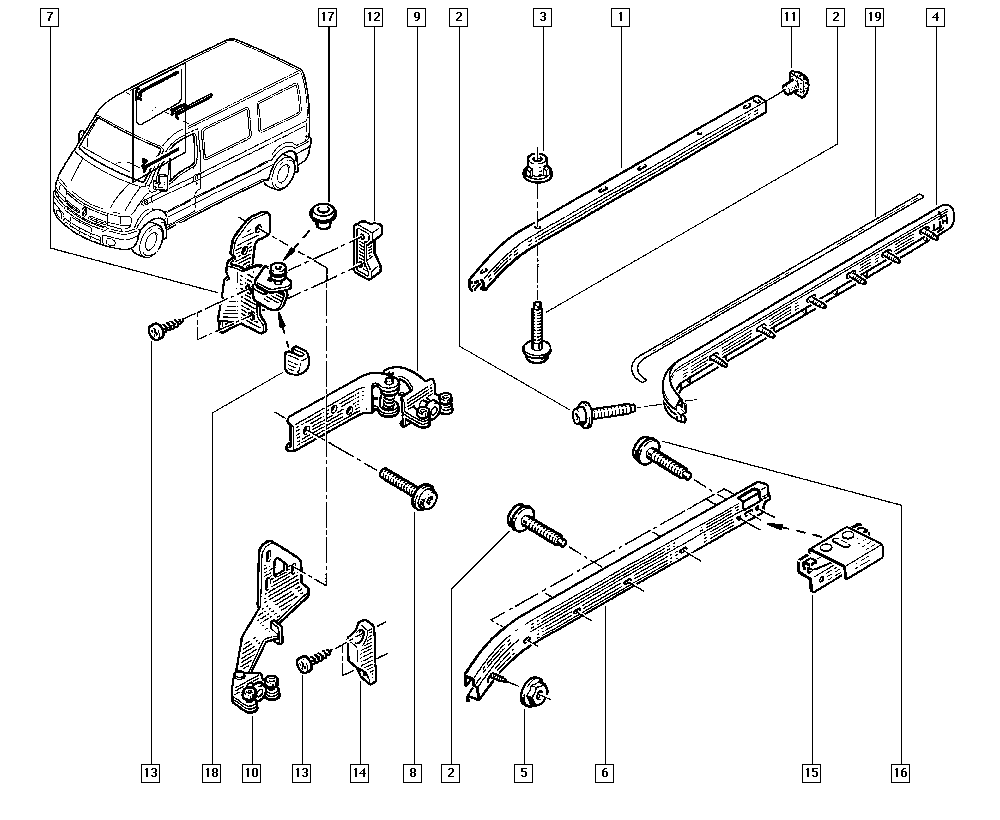 RENAULT 77 01 048 702 - Rullaohjain, liukuovi inparts.fi