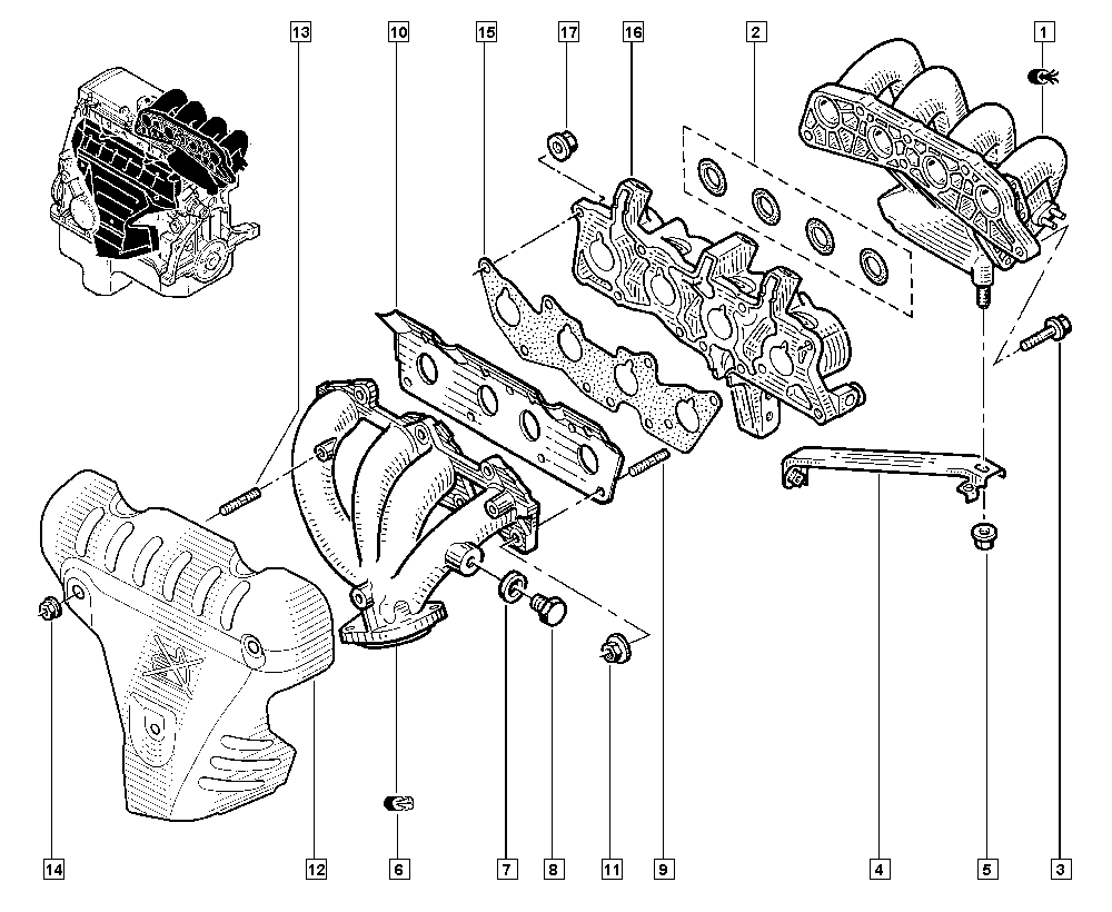 RENAULT 7700873358 - Pakosarja inparts.fi