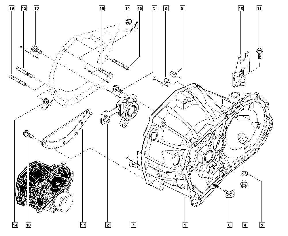 RENAULT 306205482R - Irroitusmekanismi, kytkin inparts.fi