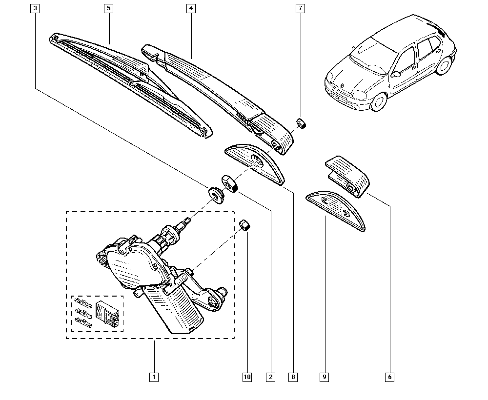 RENAULT 77 01 410 155 - Pyyhkijänsulka inparts.fi