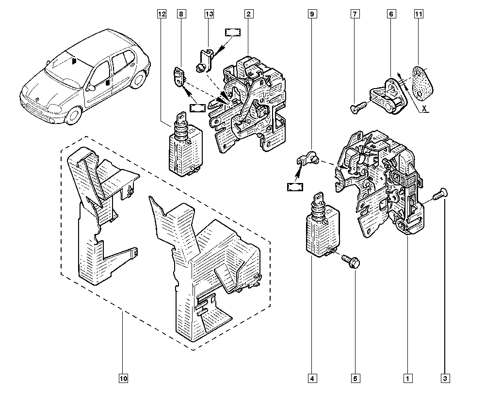 RENAULT 7701045305 - Ovilukko inparts.fi