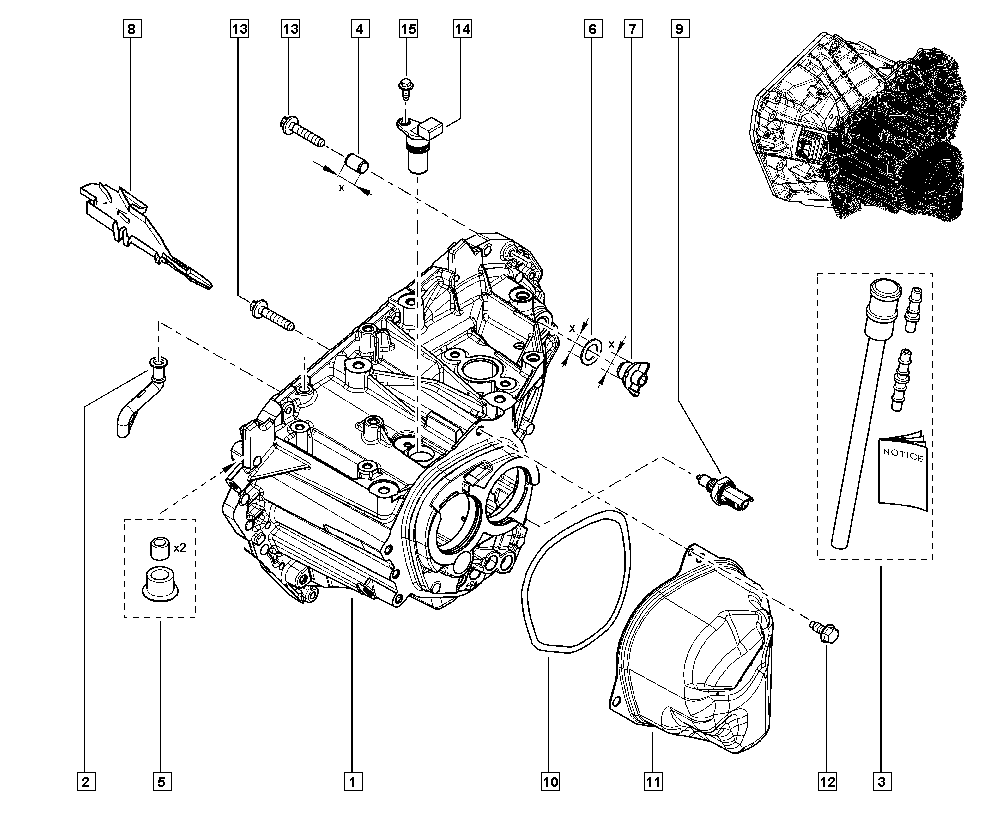 RENAULT 319359125R - Tunnistin, nopeus / kierrosluku inparts.fi