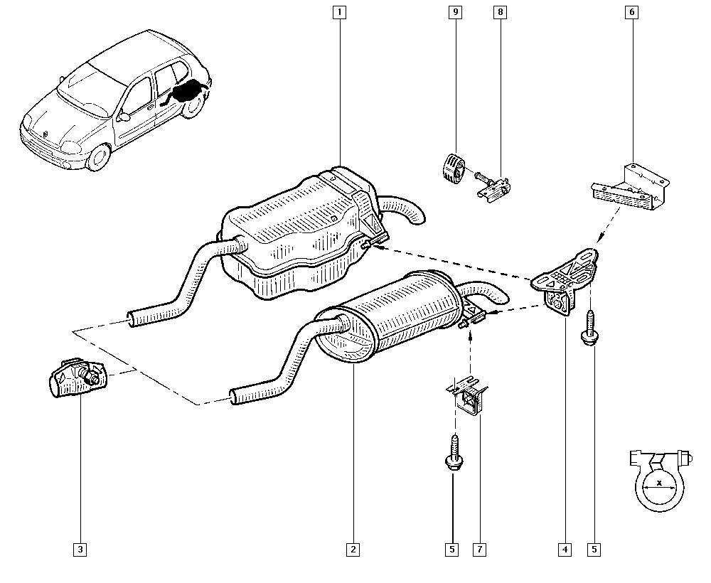 RENAULT 7700435270 - Laakerin holkki, vakaaja inparts.fi