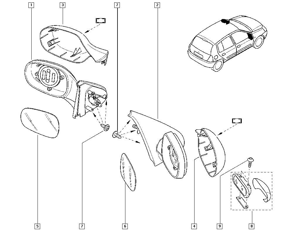 RENAULT 7701067338 - Ulkopeili inparts.fi