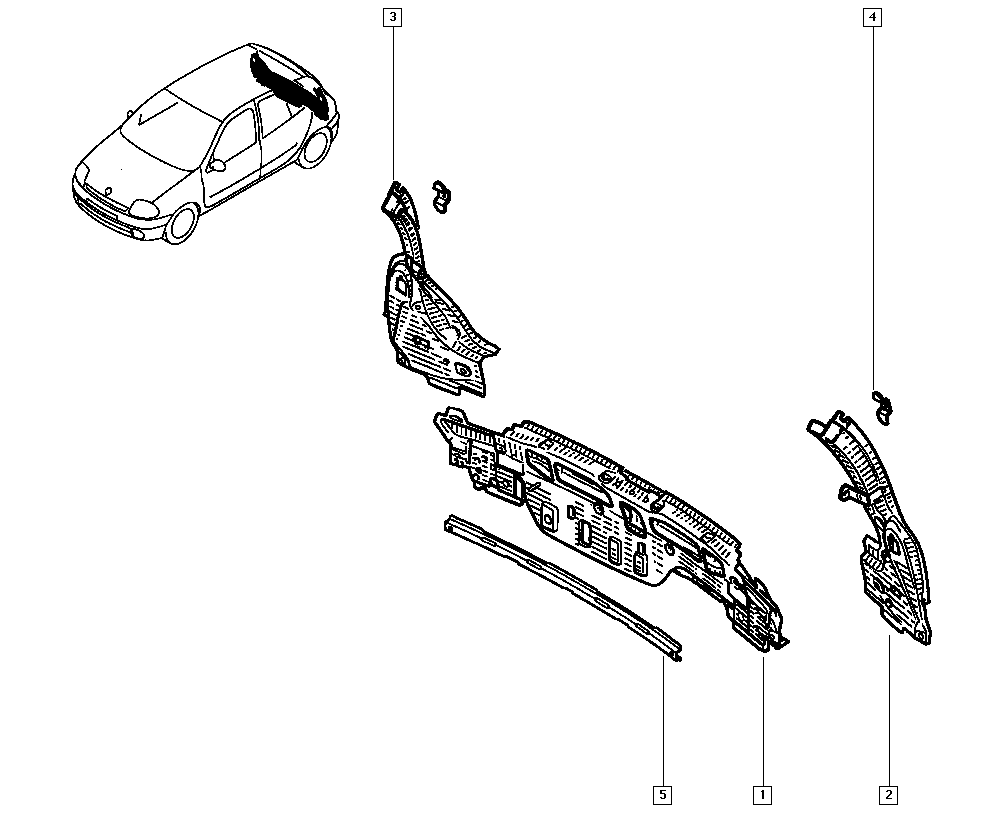 RENAULT 7751715964 - Takapaneli inparts.fi