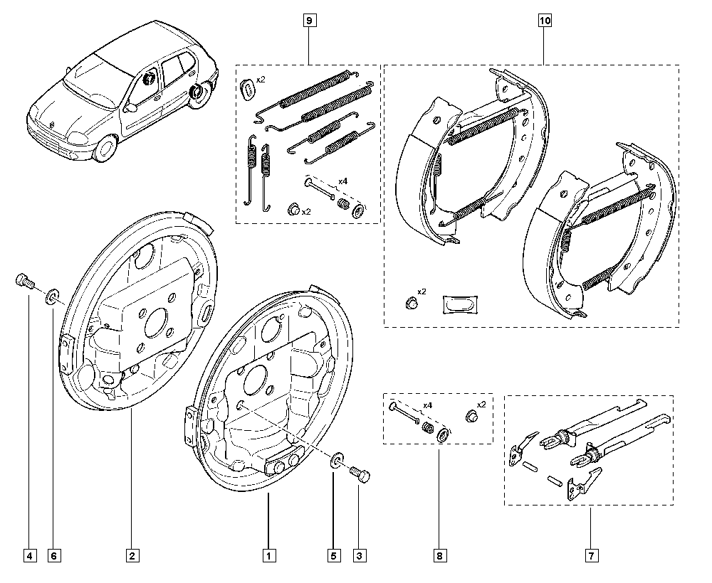 RENAULT 440601843R - Jarrukenkäsarja inparts.fi