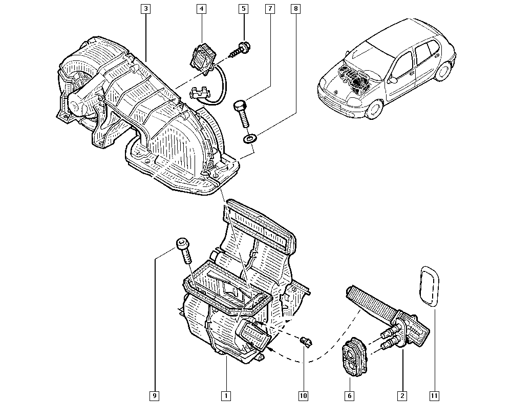 RENAULT 77 01 044 790 - Lämmityslaitteen kenno inparts.fi