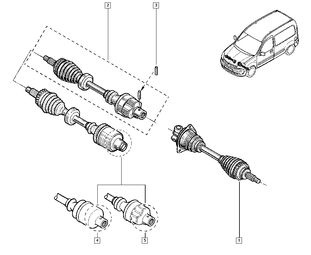 RENAULT 8200535800 - Vetoakseli inparts.fi