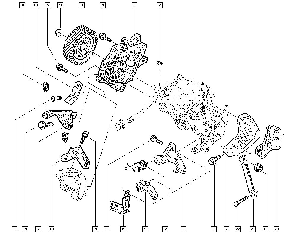 RENAULT 8200046876 - Hammaspyörä, tasausakseli inparts.fi