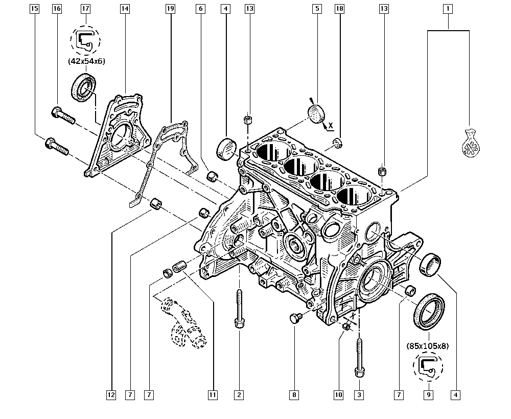 RENAULT 12 27 974 03R - Tiiviste, öljynlaskutulppa inparts.fi