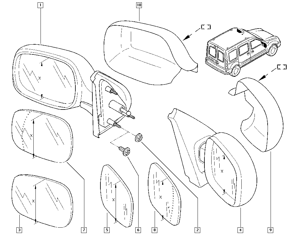 RENAULT 7700304831 - Ulkopeili inparts.fi