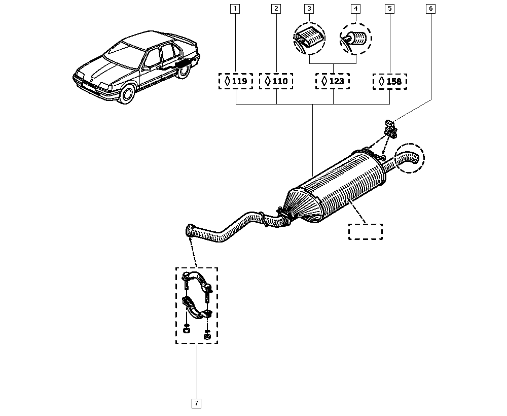 RENAULT 7700785798 - Laakerin holkki, vakaaja inparts.fi