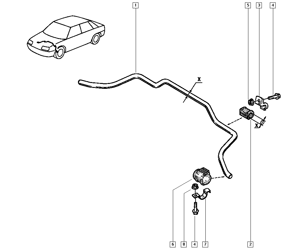 RENAULT 77 00 784 170 - Laakerin holkki, vakaaja inparts.fi