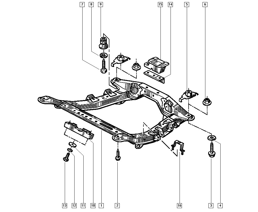 RENAULT 77 00 800 522 - Moottorin tuki inparts.fi