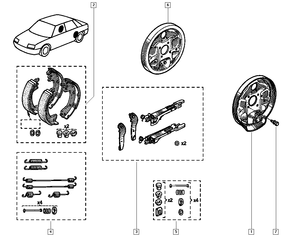 RENAULT 7701349780 - Jarrukenkäsarja inparts.fi